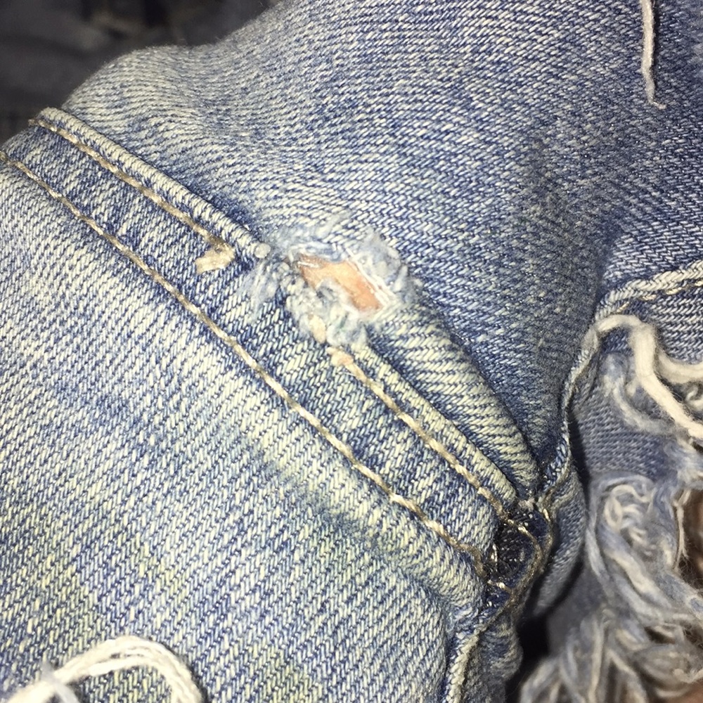 cute distressed jean shorts - Picture 4 of 7